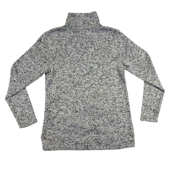 NHL Women's Chicago Blackhawks Button Turtle Neck Sweater in Heather Gray Size M - Picture 2 of 9